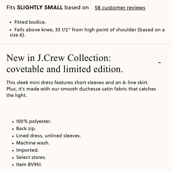 J crew Collection A-line mini dress in duchesse satin 00 - Picture 3 of 9